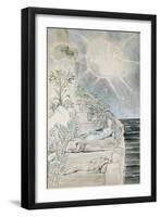 Dante and Statius Sleeping-William Blake-Framed Giclee Print