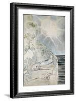 Dante and Statius Sleeping-William Blake-Framed Giclee Print