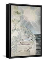 Dante and Statius Sleeping-William Blake-Framed Stretched Canvas