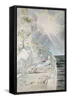 Dante and Statius Sleeping-William Blake-Framed Stretched Canvas