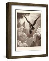 Dante and the Eagle-Gustave Dore-Framed Giclee Print