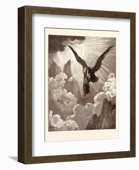 Dante and the Eagle-Gustave Dore-Framed Giclee Print
