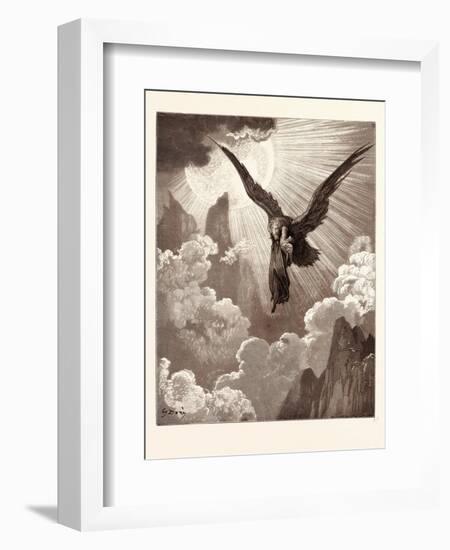 Dante and the Eagle-Gustave Dore-Framed Giclee Print