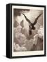 Dante and the Eagle-Gustave Dore-Framed Stretched Canvas