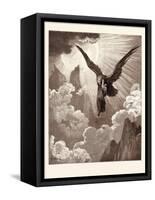 Dante and the Eagle-Gustave Dore-Framed Stretched Canvas