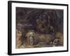 Dante and Virgil Encounter Lucifer in Hell, 1923 (Pencil & W/C on Paper)-Henry John Stock-Framed Giclee Print