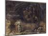 Dante and Virgil Encounter Lucifer in Hell, 1923 (Pencil & W/C on Paper)-Henry John Stock-Mounted Giclee Print