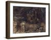 Dante and Virgil Encounter Lucifer in Hell, 1923-Henry John Stock-Framed Giclee Print