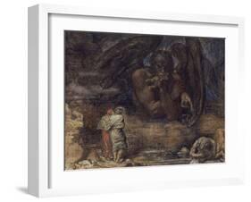 Dante and Virgil Encounter Lucifer in Hell, 1923-Henry John Stock-Framed Giclee Print