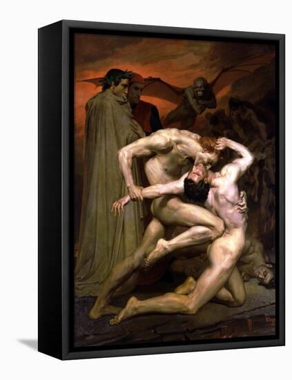 Dante and Virgil in Hell, 1850-William Adolphe Bouguereau-Framed Stretched Canvas