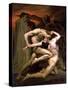 Dante and Virgil in Hell, 1850-William Adolphe Bouguereau-Stretched Canvas