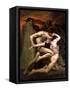 Dante and Virgil in Hell, 1850-William Adolphe Bouguereau-Framed Stretched Canvas