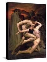 Dante and Virgil in Hell, 1850-William-Adolphe Bouguereau-Stretched Canvas