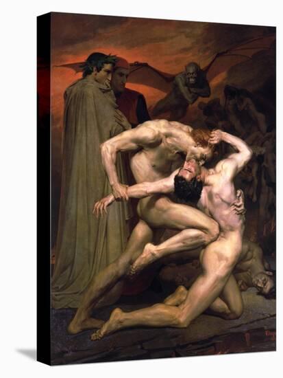 Dante and Virgil in Hell, 1850-William-Adolphe Bouguereau-Stretched Canvas