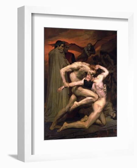 Dante and Virgil in Hell, 1850-William-Adolphe Bouguereau-Framed Giclee Print