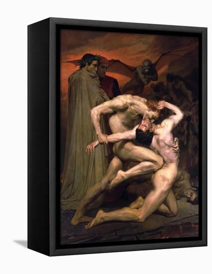 Dante and Virgil in Hell, 1850-William-Adolphe Bouguereau-Framed Stretched Canvas