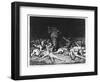 Dante and Virgil in Hell, Illustration from 'The Divine Comedy', 1861 (Engraving)-Gustave Doré-Framed Premium Giclee Print