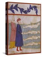 Dante and Virgil in Hell, Scene from Canto XXXIII from Divine Comedy-Dante Alighieri-Stretched Canvas