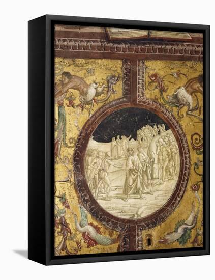 Dante and Virgil in Hell, Scene from Divine Comedy-Dante Alighieri-Framed Stretched Canvas