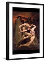 Dante and Virgil in Hell-William Adolphe Bouguereau-Framed Art Print