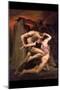 Dante and Virgil in Hell-William Adolphe Bouguereau-Mounted Art Print