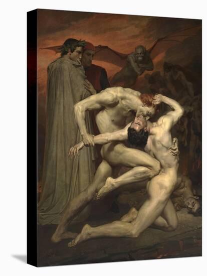 Dante and Virgil in Hell-William-Adolphe Bouguereau-Stretched Canvas