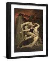 Dante and Virgil in Hell-William-Adolphe Bouguereau-Framed Giclee Print