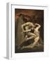 Dante and Virgil in Hell-William-Adolphe Bouguereau-Framed Giclee Print