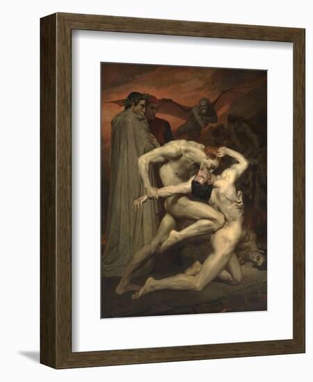 Dante and Virgil in Hell-William-Adolphe Bouguereau-Framed Giclee Print