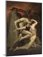 Dante and Virgil in Hell-William-Adolphe Bouguereau-Mounted Giclee Print