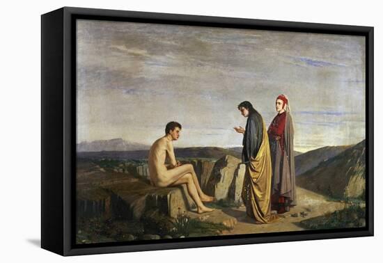 Dante and Virgil Meet Sordello, Episode from Divine Comedy-Dante Alighieri-Framed Stretched Canvas