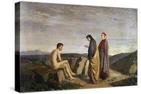 Dante and Virgil Meet Sordello, Episode from Divine Comedy-Dante Alighieri-Stretched Canvas