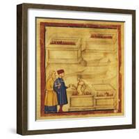 Dante and Virgil Talks to Farinata Degli Uberti, Scene from Canto VI from Divine Comedy-Dante Alighieri-Framed Giclee Print