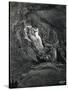 Dante and Virgil with Paolo and Francesca, Illustration to Inferno, Canto V of Divine Comedy-Dante Alighieri-Stretched Canvas