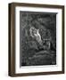 Dante and Virgil with Paolo and Francesca, Illustration to Inferno, Canto V of Divine Comedy-Dante Alighieri-Framed Giclee Print
