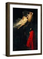 Dante and Virgilio Meet Paolo and Francesca-null-Framed Giclee Print