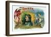 Dante Brand Cigar Inner Box Label-Lantern Press-Framed Art Print