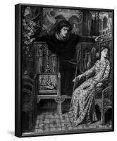 Dante Gabriel Rossetti Hamlet and Ophelia Art Print Poster-null-Framed Poster