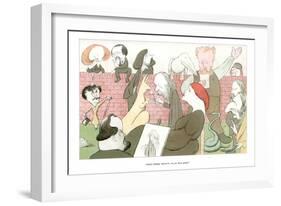 Dante Gabriel Rossetti, in His Back Garden, 1904-Max Beerbohm-Framed Giclee Print