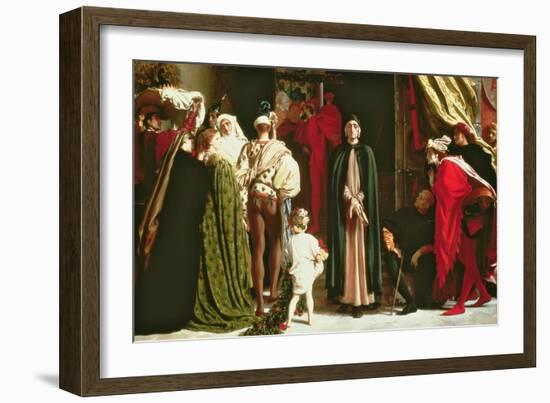 Dante in Exile, 1864-Frederic Leighton-Framed Giclee Print