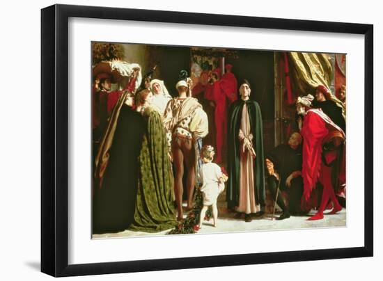 Dante in Exile, 1864-Frederic Leighton-Framed Giclee Print