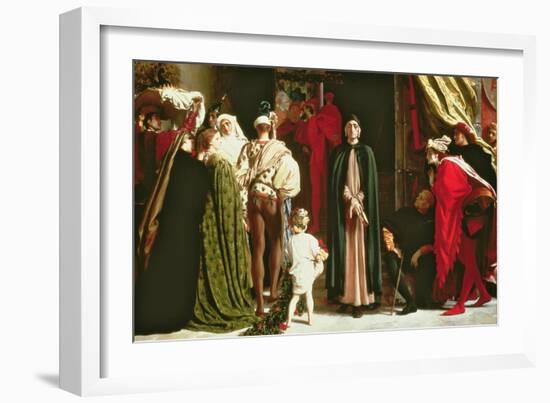 Dante in Exile, 1864-Frederic Leighton-Framed Giclee Print