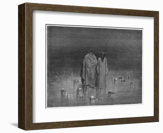 Dante in Inferno-null-Framed Art Print