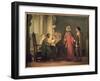 Dante Presenting Giotto to Guido Da Polenta-Giovanni Mochi-Framed Giclee Print