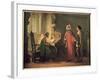 Dante Presenting Giotto to Guido Da Polenta-Giovanni Mochi-Framed Giclee Print