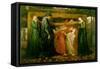 Dante's Dream at the Time of the Death of Beatrice-Dante Gabriel Rossetti-Framed Stretched Canvas