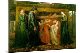 Dante's Dream at the Time of the Death of Beatrice-Dante Gabriel Rossetti-Mounted Art Print