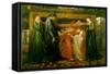 Dante's Dream at the Time of the Death of Beatrice-Dante Gabriel Rossetti-Framed Stretched Canvas