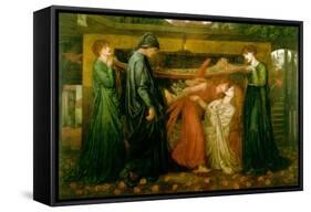 Dante's Dream at the Time of the Death of Beatrice-Dante Gabriel Rossetti-Framed Stretched Canvas