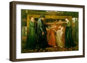 Dante's Dream at the Time of the Death of Beatrice-Dante Gabriel Rossetti-Framed Art Print